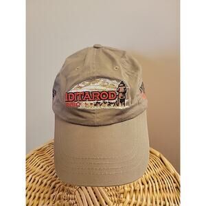 Iditarod Dog Sled Race Cap 2010 Alaska Volunteer Hat Khaki Tan Embroidered GC